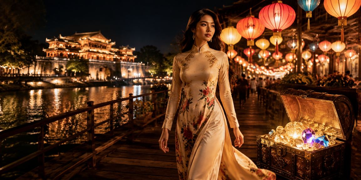 Người dùng đăng ký nhận thưởng tại chợ đêm Huế qua điện thoại di động trên nền tảng 800000